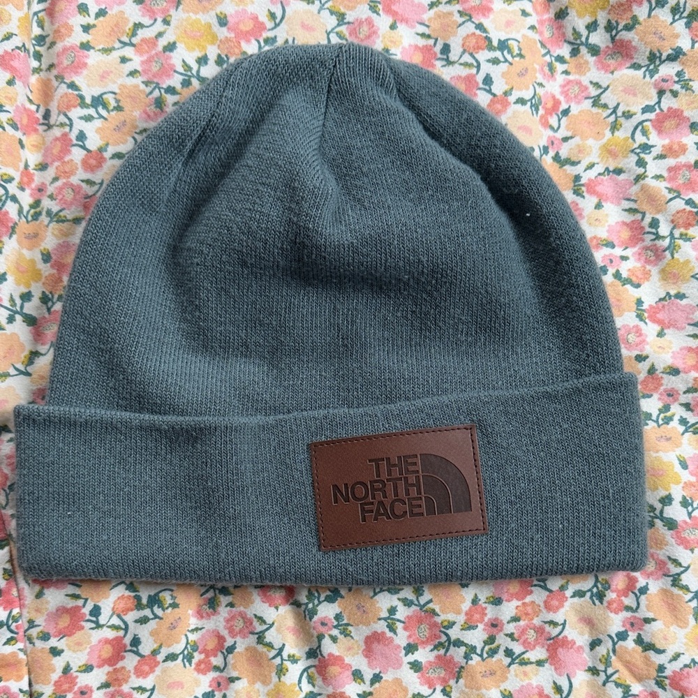 The North Face Slate Green Knit Cuffed Beanie